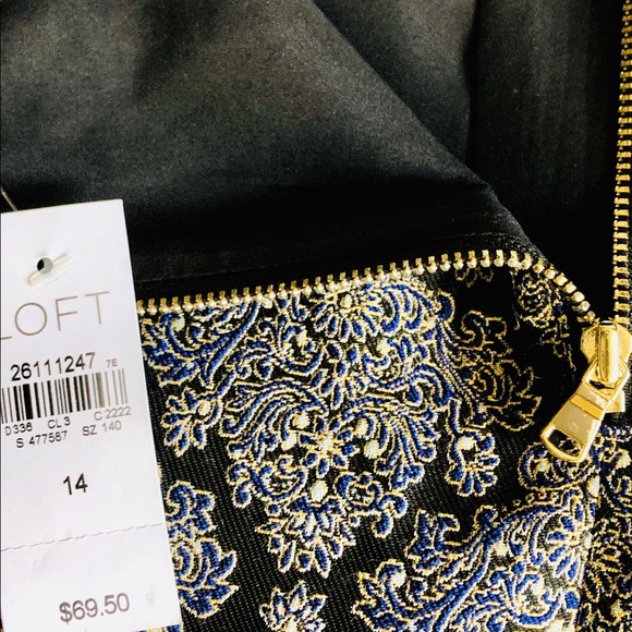 ANOTHER EXCLUSIVE LOFT/ANN TAYLOR Sz14 PRINT SKIRT - Picture 10 of 16